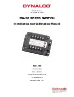 Dynalco SW-50 Installation And Calibration Manual preview