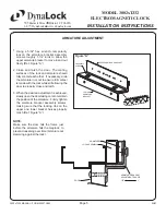 Preview for 5 page of DynaLock 3002 TJ32 Series Installation Instructions Manual