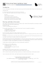 Preview for 2 page of Dynamic Projection MH08 Quick Installation Manual