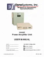 DyneSystems DS820F User Manual preview