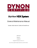 Dynon Avionics SkyView HDX Series Maintenance Manual preview