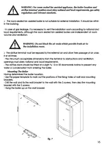 Preview for 15 page of E.C.A. CA 24 BB Installation And User'S Operating Instructions