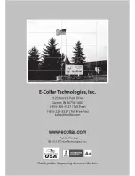 Preview for 34 page of E-Collar 800TS: 1200TS Owner'S Manual