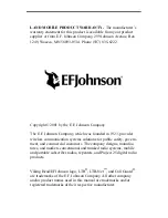 Preview for 2 page of E.F. Johnson Company 7243 LTR-NET Owner'S Manual