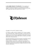 Preview for 3 page of E.F. Johnson Company 7700 Series Operating Manual