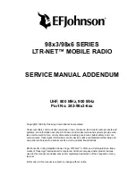 Preview for 3 page of E.F. Johnson 984X SERIES Service  Manual Addendum