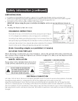 Preview for 3 page of e-Flame USA EF-BLT10 Operation Manual