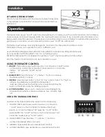 Preview for 6 page of e-Flame USA EF-BLT10 Operation Manual