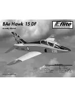 E-FLITE BAe Hawk 15 DF Assembly Manual preview