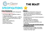 Preview for 3 page of e-Gizmo THE BEAST Manual Manual