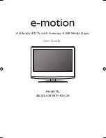 e-motion 40/123J-GB-5B-FHCU-UK User Manual preview