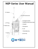 Preview for 1 page of E-Tech NEP-Series User Manual