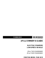 Preview for 3 page of E-Z-GO 2010 2Five FOUR-PASSENGER Owner'S Manual