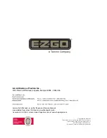 Preview for 182 page of E-Z-GO 625619 2012 Technician'S Repair And Service Manual