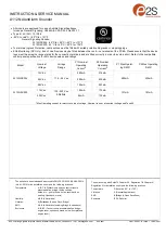 Preview for 5 page of E2S A112N Instructions/Service Manual
