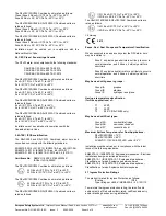 Preview for 2 page of E2S D2 C2X05DC024 Series Instructions/Service Manual