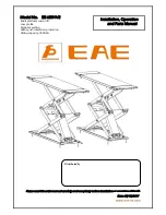 EAE EE-6501V2 Installation, Operation, Parts And Service Manual preview