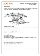 Preview for 21 page of EAE EE-6604V2 .BWF Installation, Operation, And Parts Manual