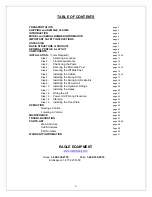 Preview for 2 page of Eagle Equipment MTP-9F Installation & Operation Manual