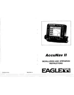 Eagle ACCUNAV 2 Installation Instructions Manual preview