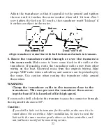 Preview for 30 page of Eagle Cada 250 S/Map Installation And Operation Instructions Manual