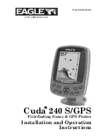 Eagle Cuda 240 S/GPS Installation And Operation Instructions Manual preview