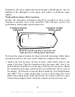 Preview for 35 page of Eagle CUDA 250 - ADDITIONAL Installation And Operation Instructions Manual