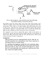 Preview for 40 page of Eagle CUDA 250 - ADDITIONAL Installation And Operation Instructions Manual