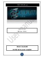 eamlab Studio300 User Manual preview