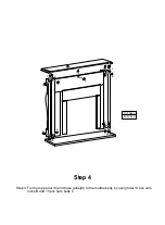 Preview for 4 page of Early Settler Prescott White Mantel Assembly Instructions