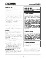 Preview for 9 page of EarthQuake 5040 Operator'S Manual