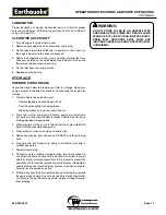 Preview for 17 page of EarthQuake 5055 Operating Instructions Manual