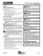 Preview for 3 page of EarthQuake 7055C Operator'S Manual