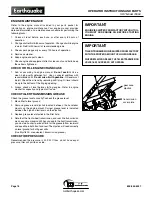 Preview for 16 page of EarthQuake 7055C Operator'S Manual