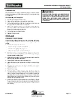 Preview for 17 page of EarthQuake 7055C Operator'S Manual