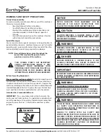 Preview for 3 page of EarthQuake Badger 20908 Operator'S Manual