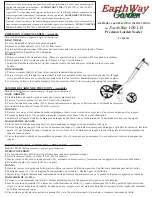 EarthWay 1001-B Assembly And Operating Instructions preview