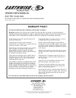 Preview for 14 page of EarthWise CS33016 Operator'S Manual