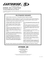 Preview for 42 page of EarthWise CS33016 Operator'S Manual