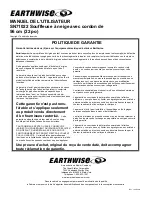 Preview for 48 page of EarthWise SN71022 Owner'S Manual