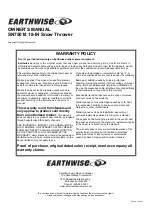 Preview for 16 page of EarthWise SN75018 Owner'S Manual