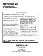 Preview for 11 page of EarthWise TC70001 Owner'S Manual