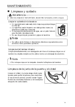 Preview for 23 page of EAS Electric Steam Care EMWY1075V Instruction Manual