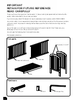 Preview for 2 page of EAST COAST Anna Assembly And Care Instructions