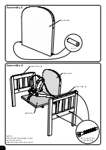 Preview for 4 page of EAST COAST Combination highchair Assembly And Care Instructions