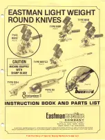 EASTMAN BB32 Instruction Book And Parts List preview