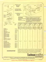 Preview for 16 page of EASTMAN BB32 Instruction Book And Parts List