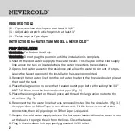 Preview for 4 page of EASTMAN NEVERCOLD 70600 User Manual