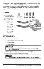 Preview for 2 page of Eastwood 32559 Instructions Manual