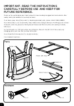 Preview for 2 page of easy coast Rocking Moses basket stand Assembly And Care Instructions